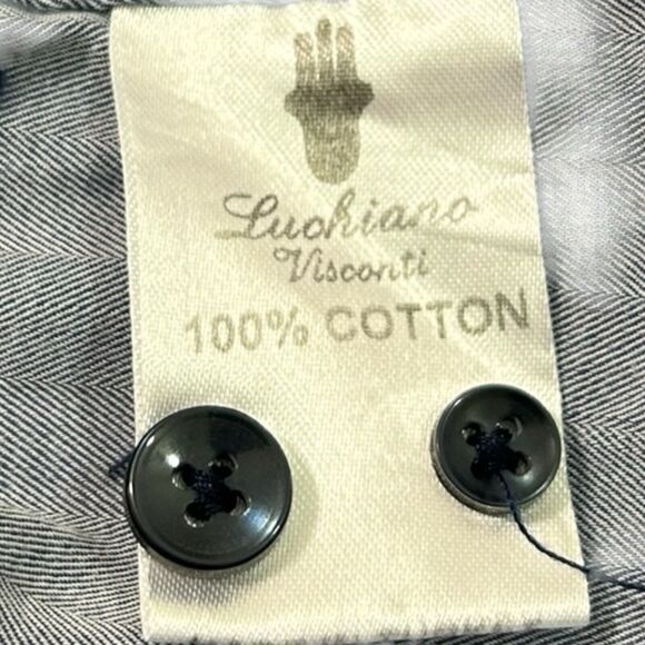 Visconti Black Button Up Shirt Polka Dots Skull Multicolored Size 2XL Flip Cuff - Picture 9 of 11